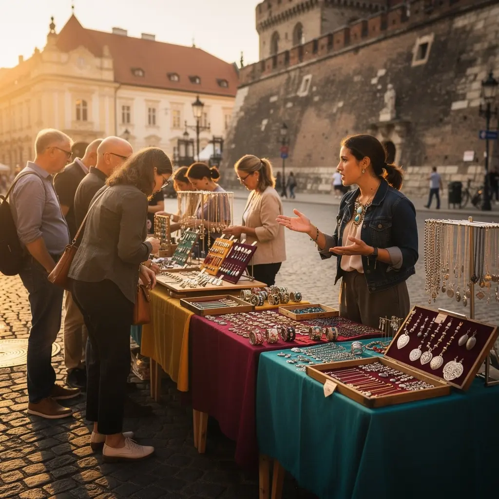 Kreatív ékszerek készítése közben készült fotó, ahol a résztvevők fémeket formáznak.